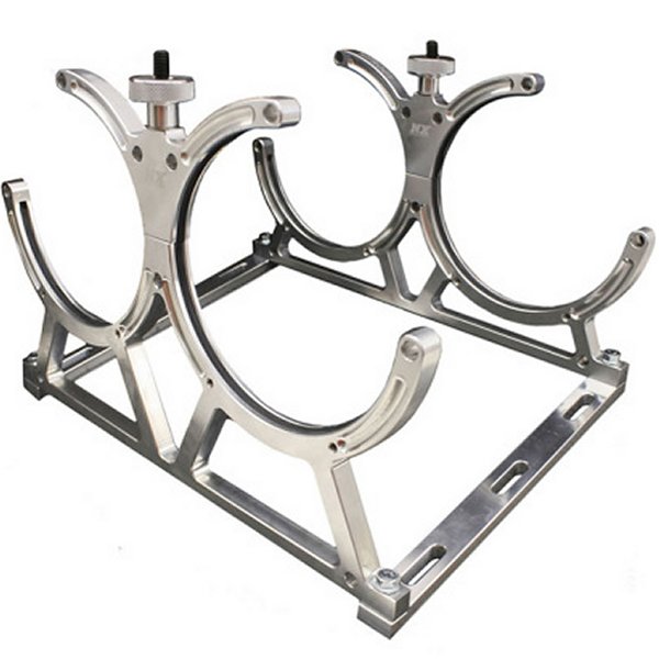 Billet ブラケット for Dual 10 Or 15lb N2O Bottle Incl Floor Mounts