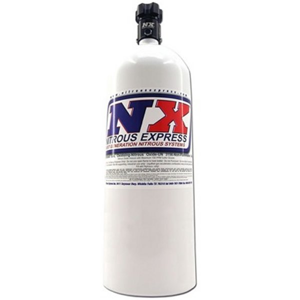 15lb Bottle w/Lightning 500 Valve (6.89 Dia x 26.69 Tall) w/ -6 AN Nipple