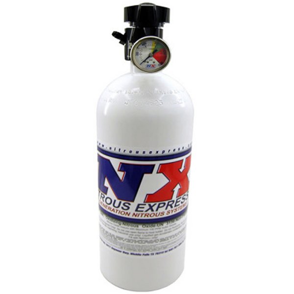 15lb Bottle w/Lightning 500 Valve (6.89 Dia x 26.69 Tall) w/Gauge