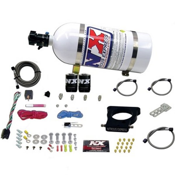 GM LS 78mm 3-Bolt Nitrous Plate Kit (50-350HP) w/10lb Bottle
