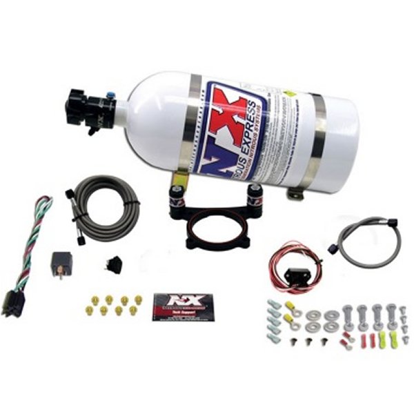 11-15 フォード Mustang GT 5.0L Coyote 4 Valve Nitrous Plate Kit (50-200HP) w/10lb Bottle