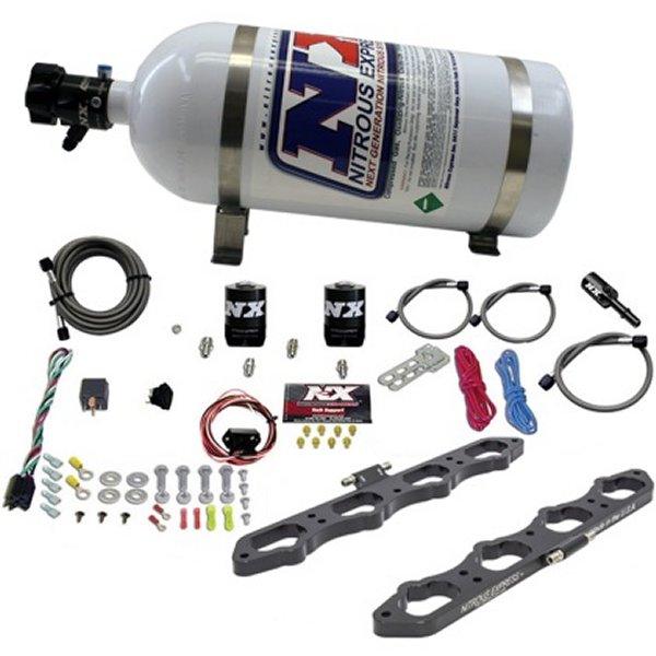 フォード Coyote 5.0L V8 Nitrous Wet Port Plate Kit w/10lb Bottle