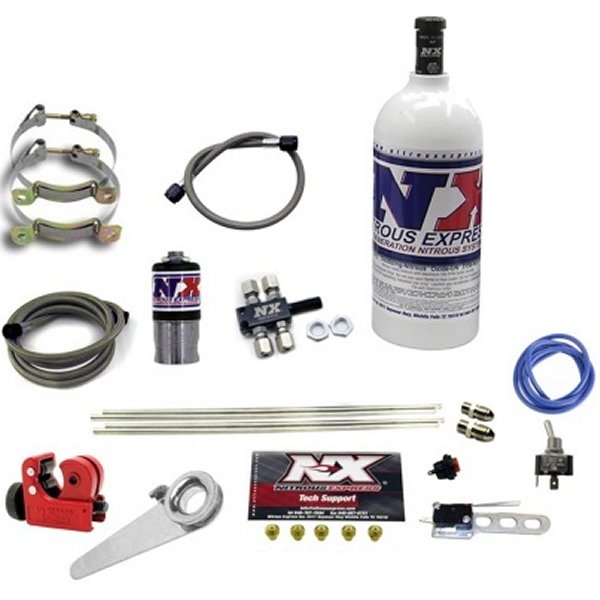 Motorcycle 4 Cyl Dry Nitrous Kit-1lb Bottle