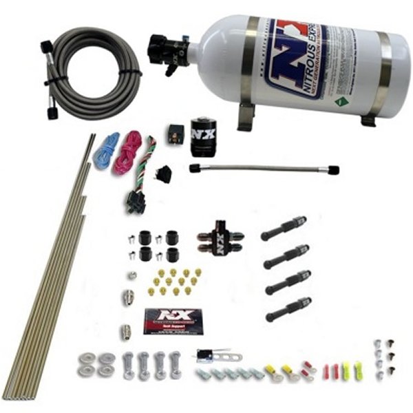 Dry Direct Port Nitrous Kit 4 Cyl w/10lb Bottle