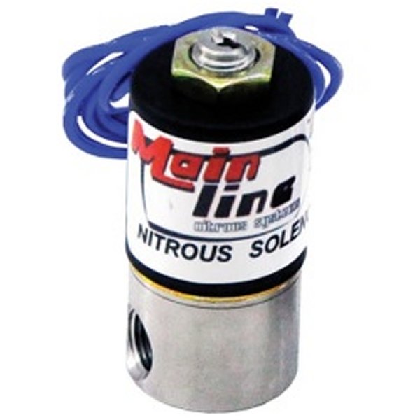 Mainline ステンレススチール Nitrous Solenoid (.078 Orifice)