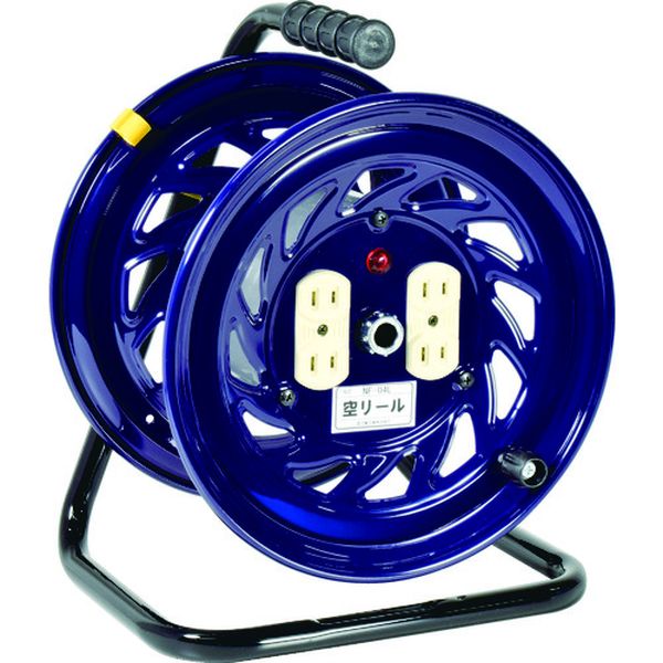 空リール 100V 屋内型 コンセント4個付