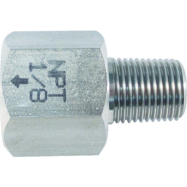 ステンレス製 変換内外ソケット 外M6(P1.0)×内PT1/8