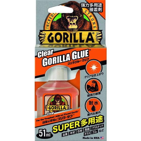 強力多用途接着剤 ゴリラグルー クリア 51ml