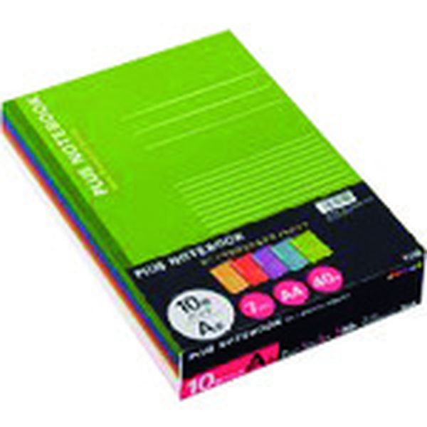 NO204AS10CP  76745)ノートブック  A4 A罫 10冊