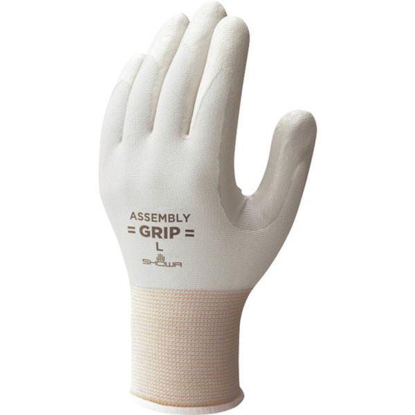 NO370M5P  ニトリルゴム背抜き手袋 組立グリップ5双パック グレー Mサイズ