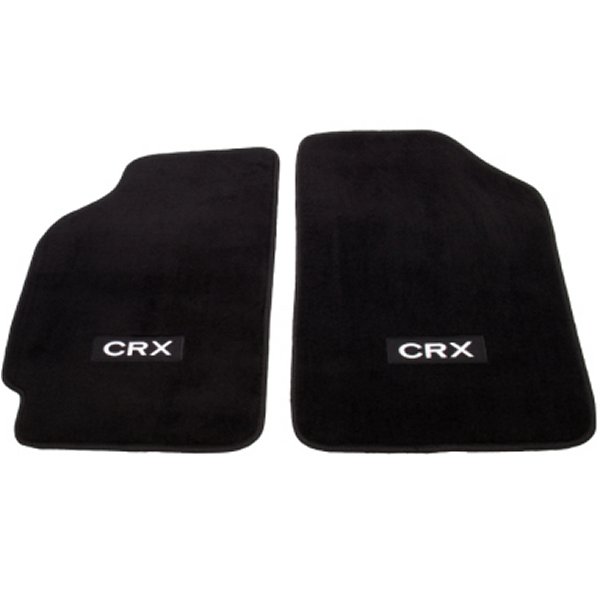 フロアマット - 88-91 ホンダ Civic (CRX Logo) - 2pc.