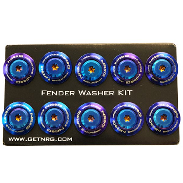 Fender Washer Kit (TI Series) M6 Bolts For Plastic (TI Burn Washer/TI Burn Screw) - Set of 10