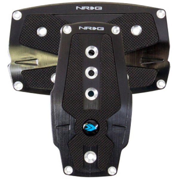 Brushed Aluminum Sport Pedal A/T ブラック w/ブラック Rubber Inserts