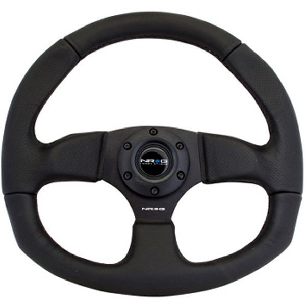 Reinforced ステアリングホイール (320mm Horizontal / 330mm Vertical) Leather w/ブラック Stitching