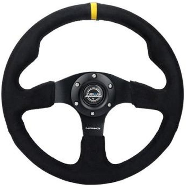 Reinforced ステアリングホイール (320mm) Alcantara ステアリングホイール w/ ブラック Stitching