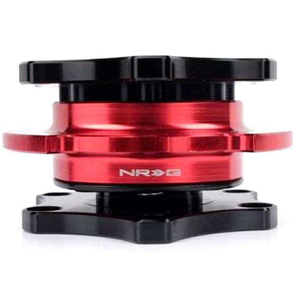 Quick Release SFI SPEC 42.1 - Shinny ブラック Body / Red Shinny Ring