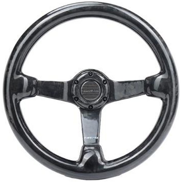 Forged カーボンファイバー ステアリングホイール (350mm / 3in. Deep)