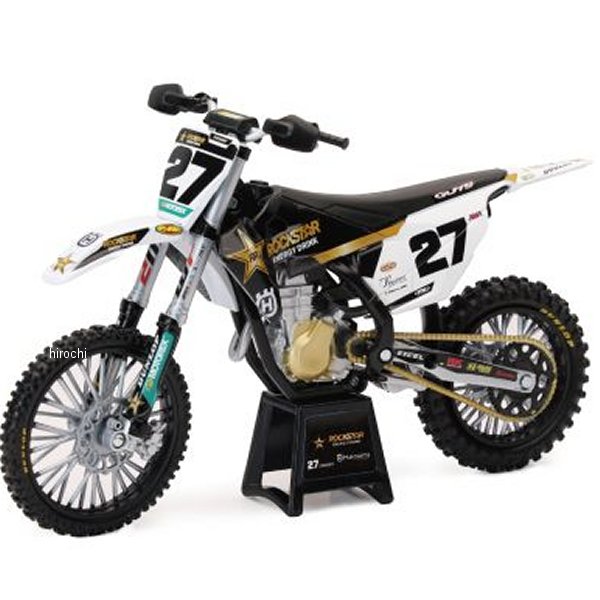 New Ray Toys ハスクバーナ Rockstar FC450 チーム (Malcolm Stewart #27) 1:12スケール