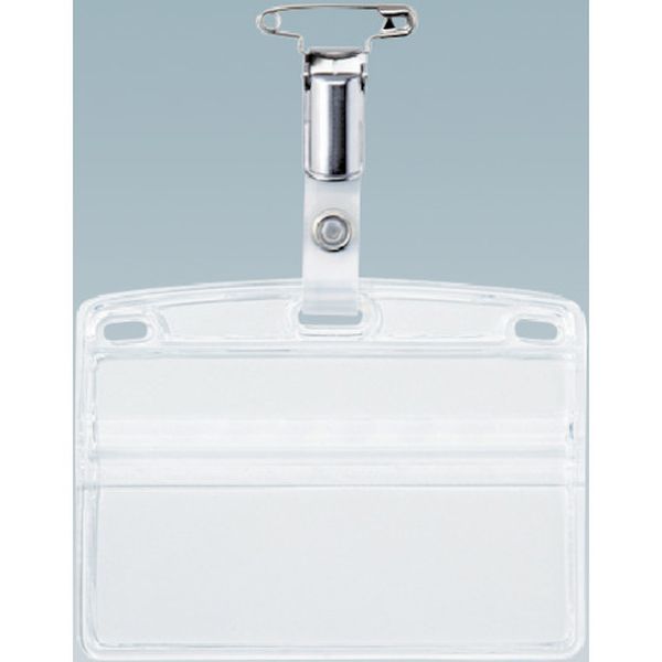 タッグ名札 金属クリップ両用 特大サイズ (10枚入)