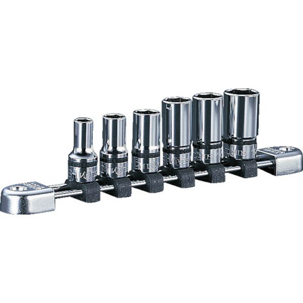 9.5sq.セミディープソケットセット［6コ組］