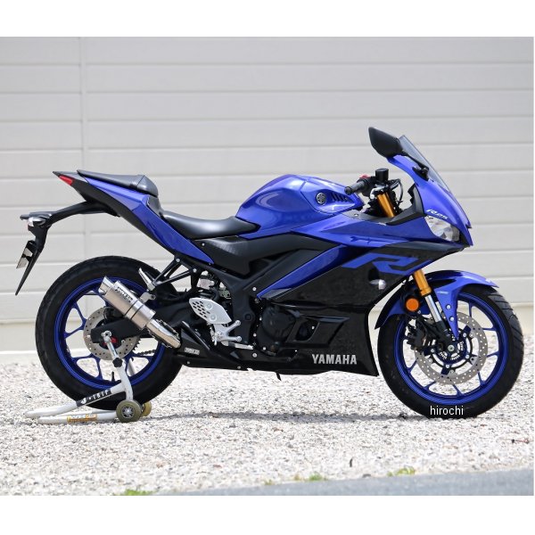 スリップオンマフラー S.O.V ショートオーバル JMCA認証 15年-21年 YZF-R25、YZF-R3 ソリッド