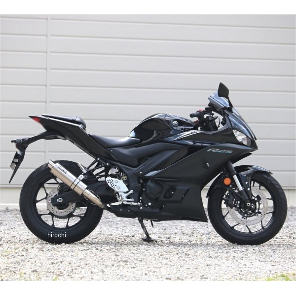 スリップオンマフラー S.O.V ショートオーバル JMCA認証 22年以降 YZF-R25、MT-25 ソリッドチタン