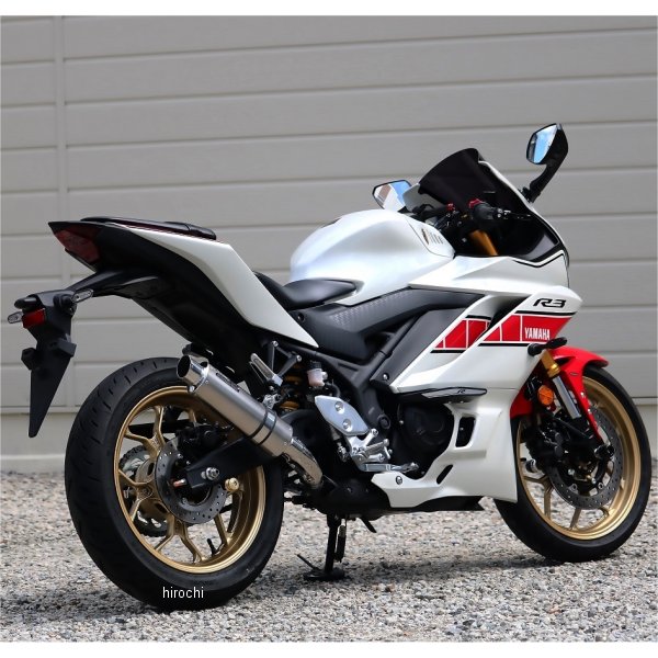 スリップオンマフラー S.O.V ショートオーバル JMCA認証 22年/23年以降 YZF-R3 ソリッド