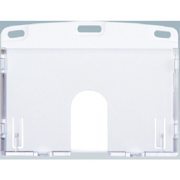 NX103PWH  名札用ケース ハードタイプ IDカード/ヨコ名刺 1枚 白 