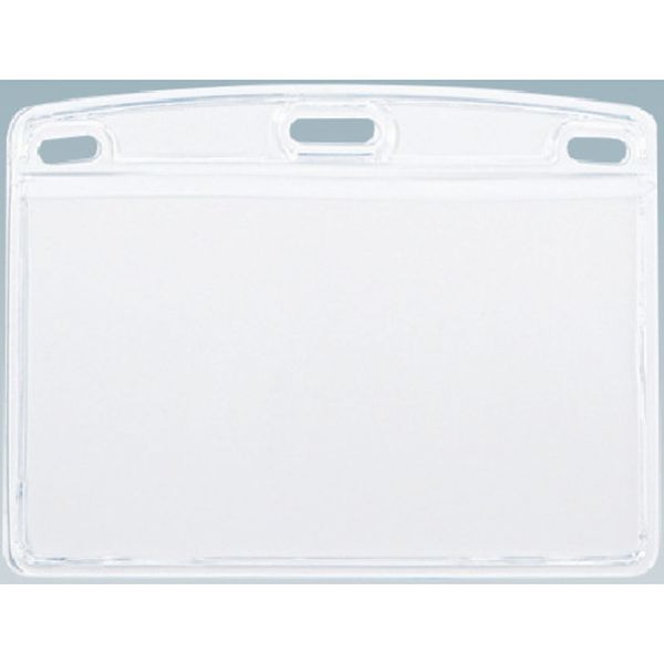 NX112 857-6077  名札用ケース ソフトタイプ ヨコ名刺 (10枚入)