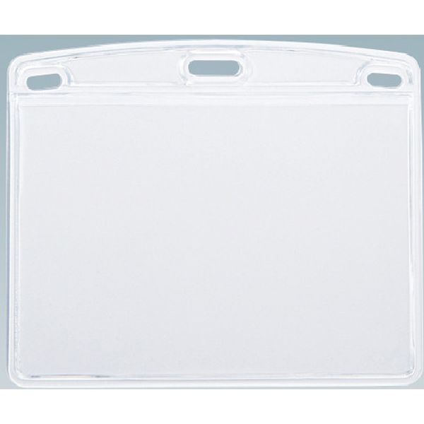 NX113 857-6078  名札用ケース ソフトタイプ ヨコ特大 (10枚入)