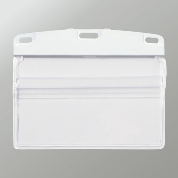 名札用ケース ソフトタイプ ヨコ名刺 補強付 (10枚入)