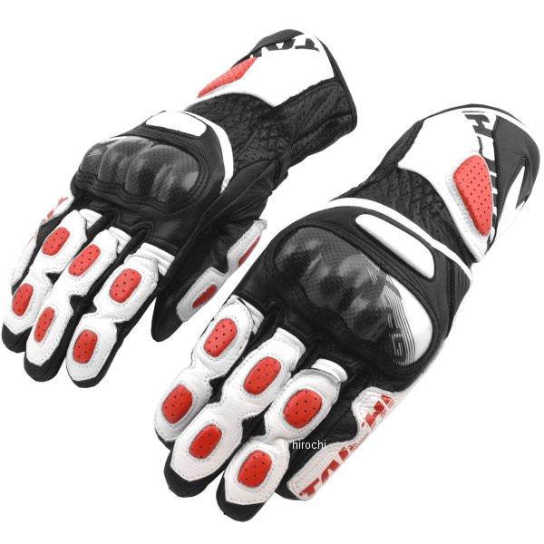 GP-X レーシング グローブ 白/赤