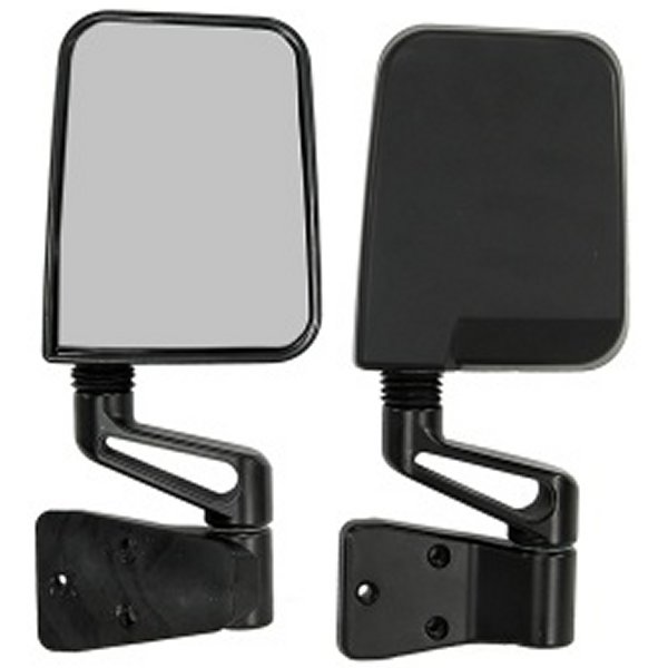 Door Mirror Kit Black- 87-02 Jeep Wrangler