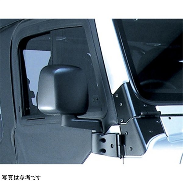 Door Mirror Black Right- 87-06 Wrangler