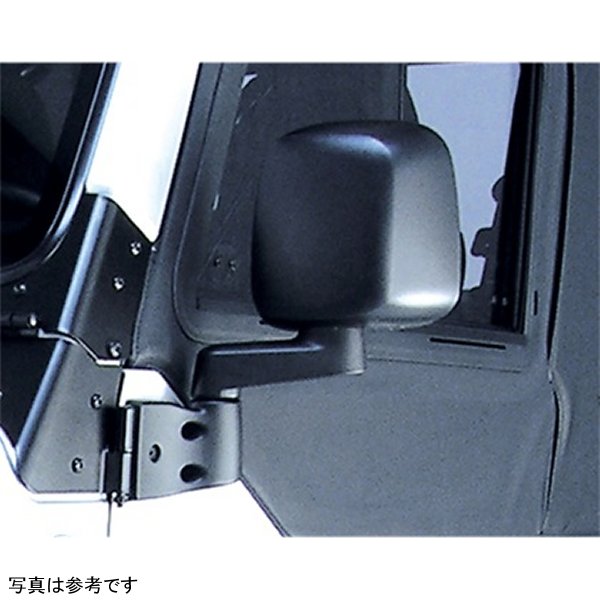 Door Mirror Black Left- 87-06 Jeep Wrangler