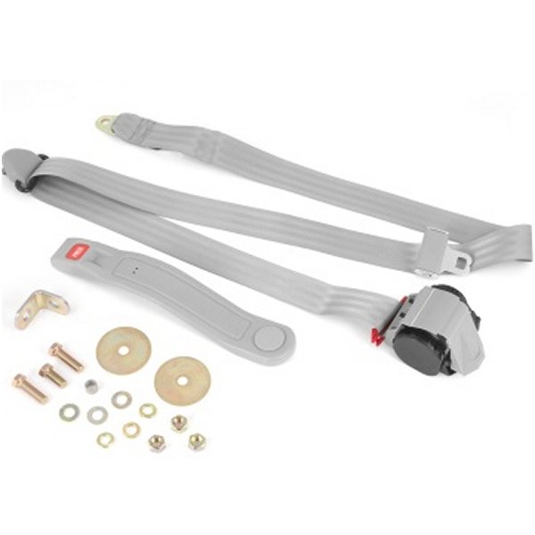 3-Point Seatbelt Gray 76-83 CJ5 & 87-95(YJ)