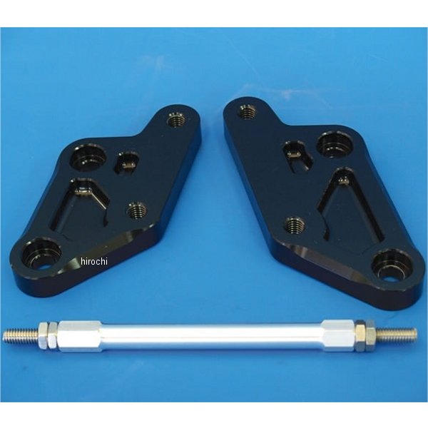 STDステップオフセットプレート Aタイプ Ninja250R 黒