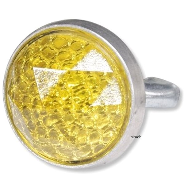 Red Fox ガラスレンズリフレクター プリズムカット イエロー