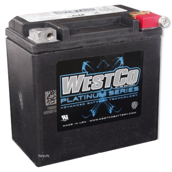 WESTCO バッテリー Platinum 12V/12Ah 220CCA 65958-04A互換品