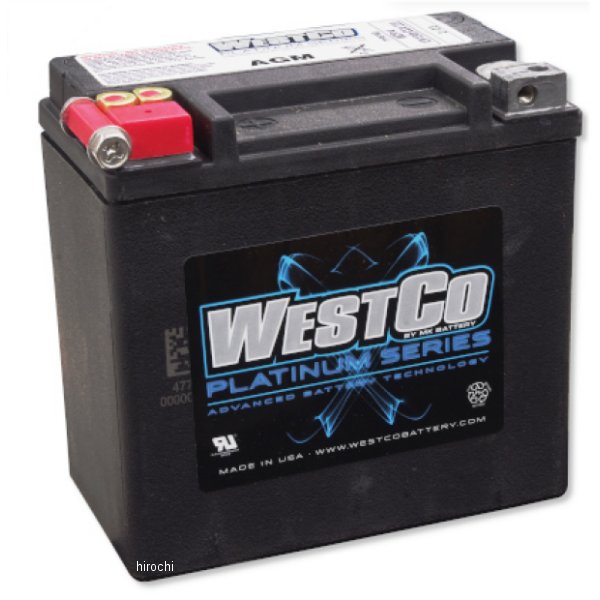 WESTCO バッテリー Platinum 12V/12Ah 220CCA 65948-00A互換品