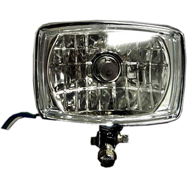 スクエアヘッドライト スチールメッキ