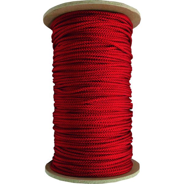 江戸打ち紐 赤 約3mm×130m