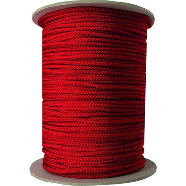 江戸打ち紐 赤 約4mm×130m