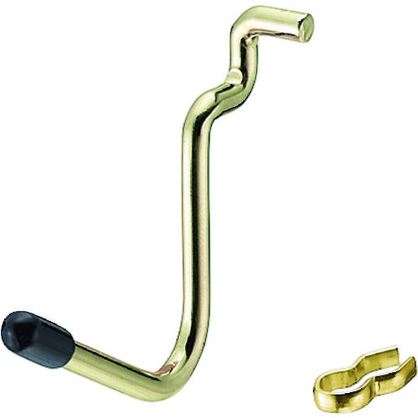 パンチングボードゴールドパーツ L型フックキャップ黒 4P