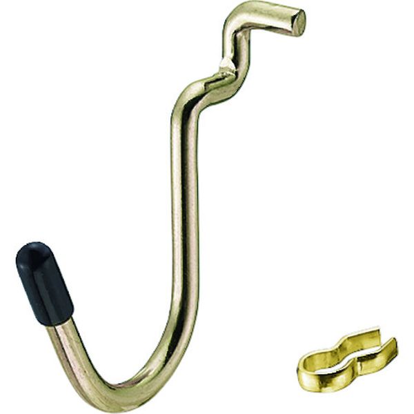 パンチングボードパーツ U型フック キャップ黒 4P