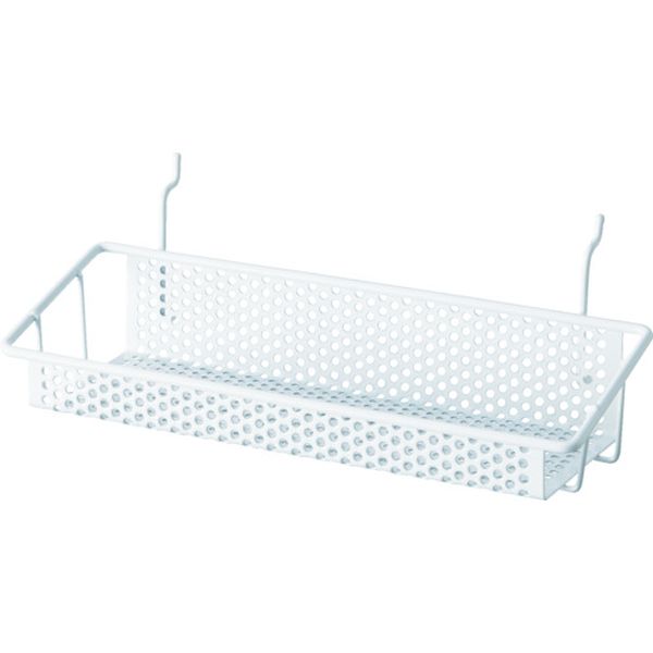 パンチングボードパーツ カゴ棚 白