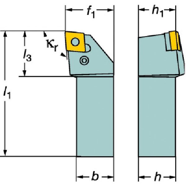 サンドビック T-Max P ネガチップ用シャンクバイト