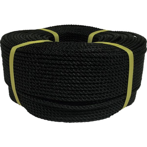 ロープ PEロープ巻物 5φ×200m ブラック