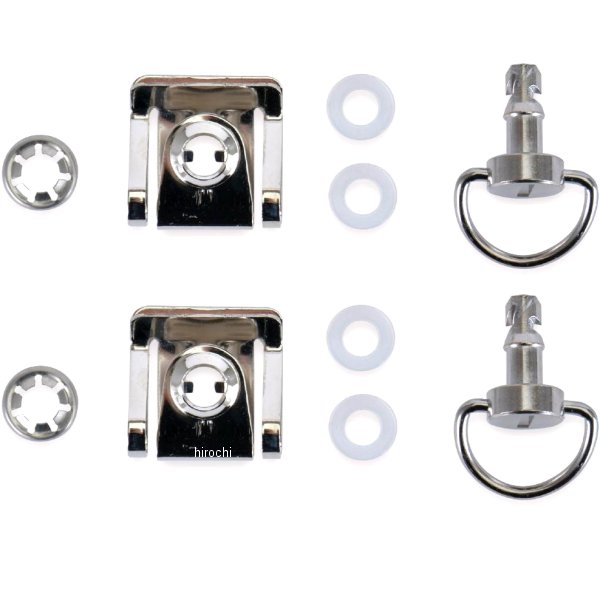 クイックファスナー 汎用 6mm穴用 2セット シルバー