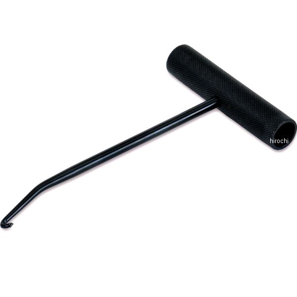 スプリングフック 汎用 ネジリ90度 ブラック